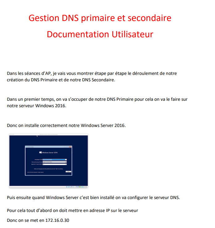 Aperçu du document sur la documentation